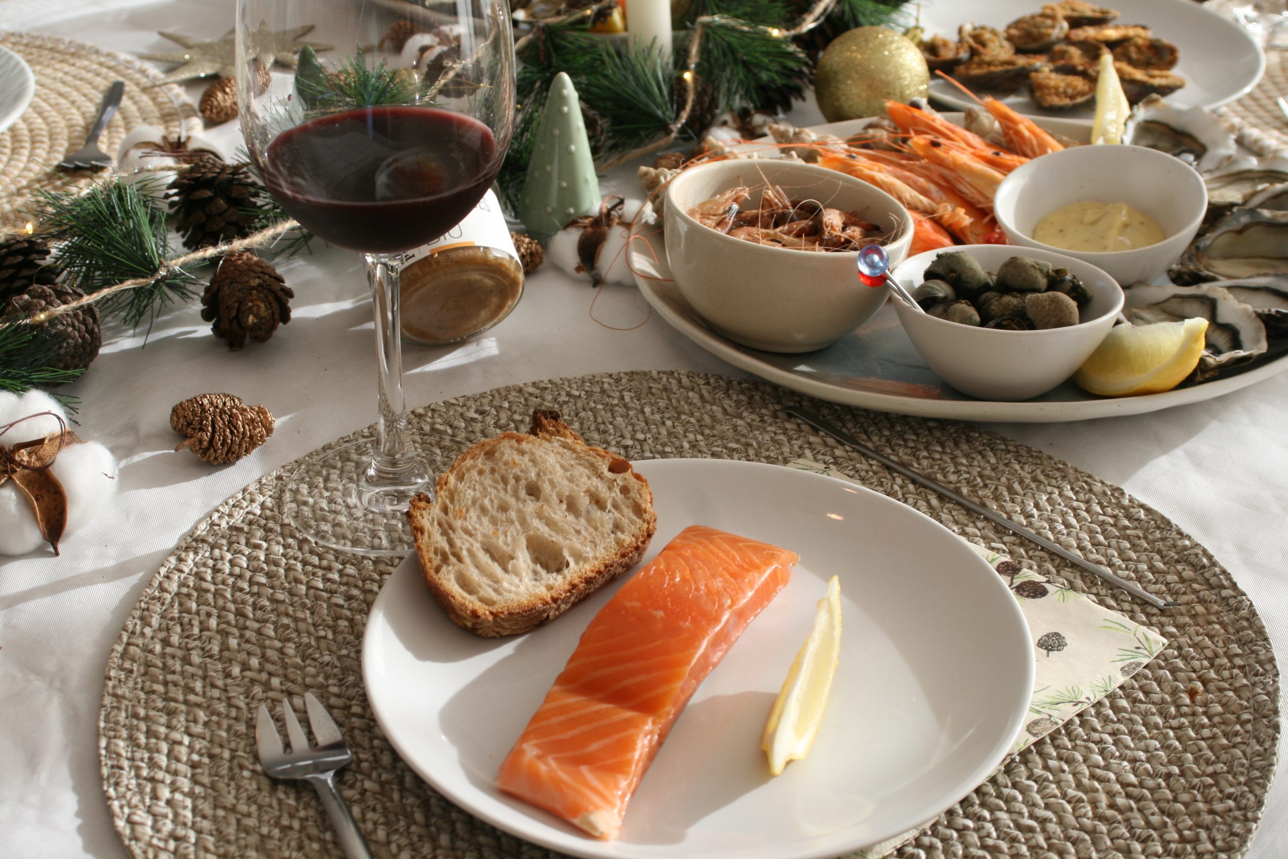 Saumon fumé bio Irlande aux parcs du passage à saint Armel pour noël et le nouvel an