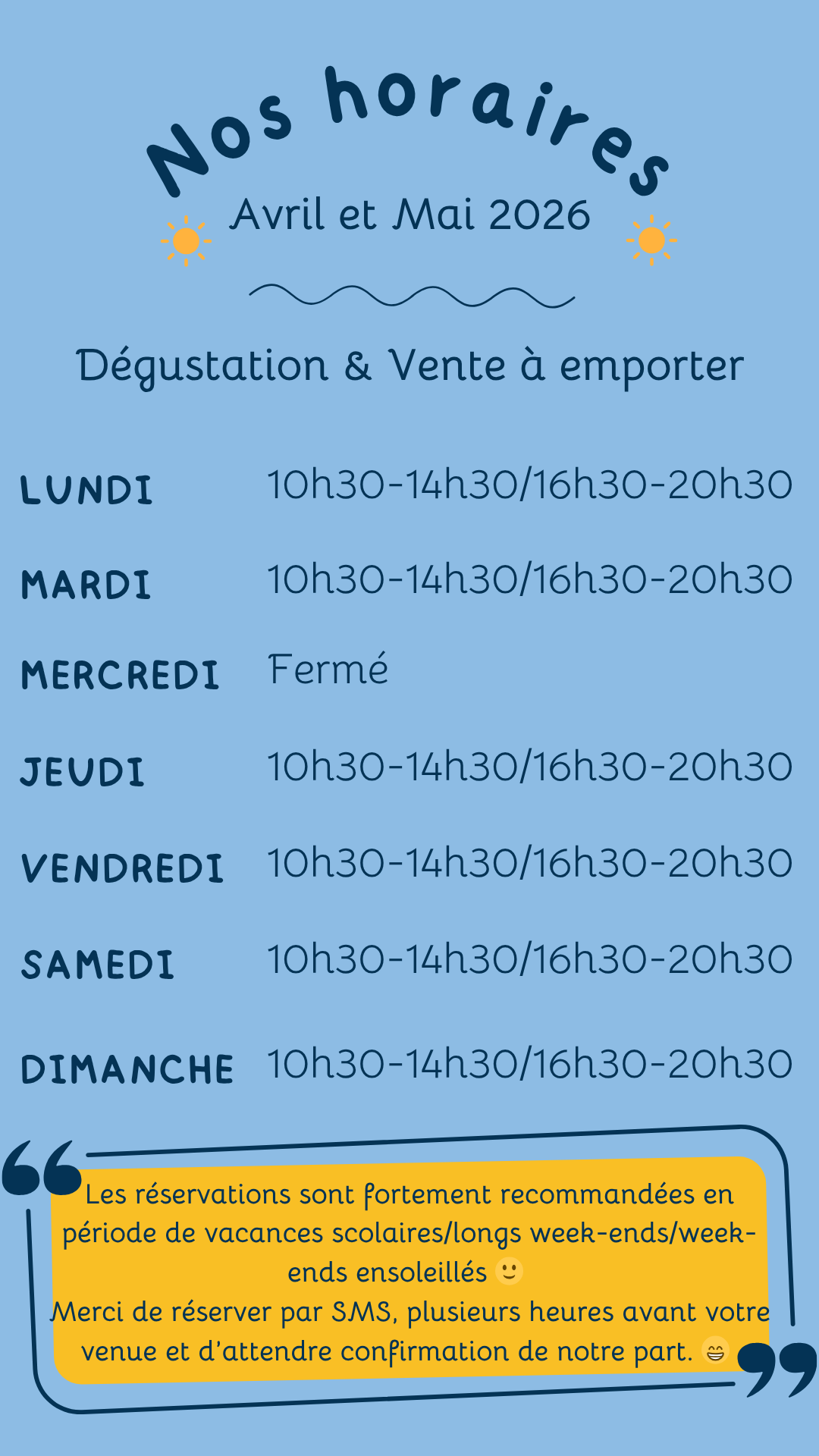 Horaires des parcs du passage, cabane à huitres et fruits de mer à saint Armel dans le golfe du morbihan
